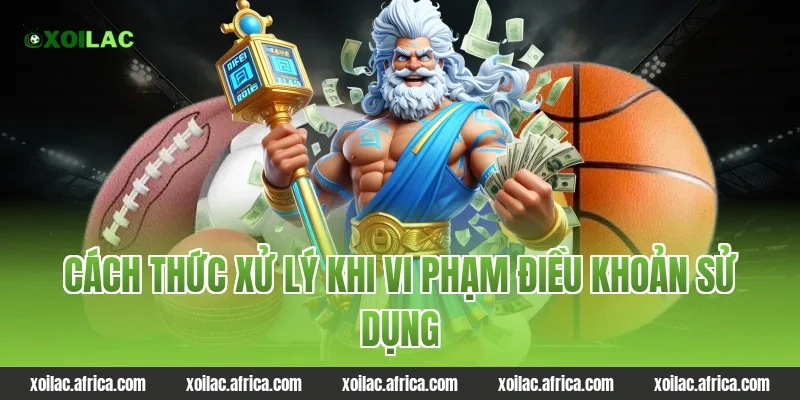 Cách thức xử lý khi vi phạm điều khoản sử dụng